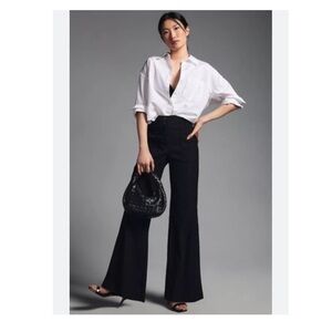 Maeve Naomi Black Wide Leg Pants 8